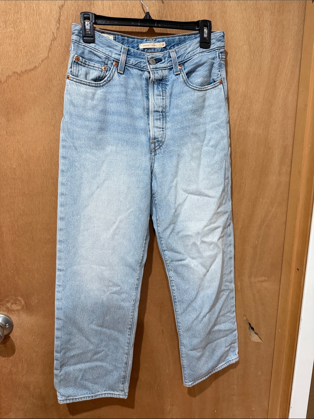 Levi's Light Blue Ribcage Straight size W28/ L27